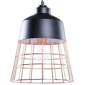 Lampa wisząca metalowa czarna MONTE