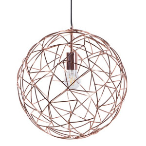 Lampa wisząca metalowa miedziana LEMME