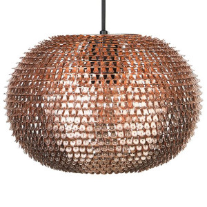 Lampa wisząca metalowa miedziana REINE