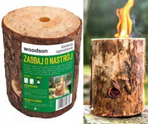 WOODSON ŚWIECA OGRODOWA Zadbaj o nastrój do 2 godz