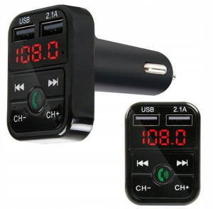 Adapter Transmiter BT 5.0 2xUSB MicroSD Głośnomówi