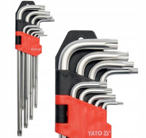 YATO Klucze imbusowe TORX DŁUGIE t10 - t50 9 elem