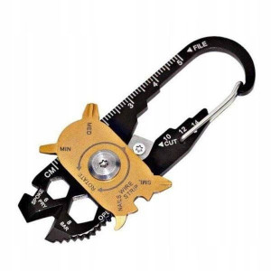 Brelok Kluczy Karabińczyk 20w1 Survival Multitool