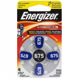 Baterie Słuchowe Energizer 675 1,4v 4szt Germany