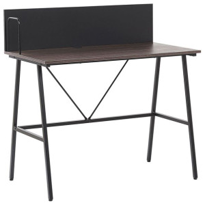 Biurko 100 x 50 cm ciemne drewno HASTINGS