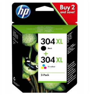Oryginalne tusze do HP - powiększone - 304xl ZESTAW, DeskJet 2620 2630 3730