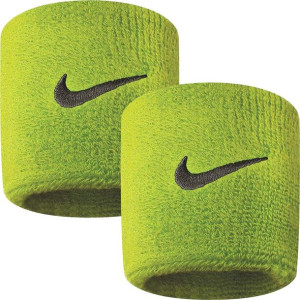 Frotki na rękę nike swoosh 2 szt. limonkowe nnn04710