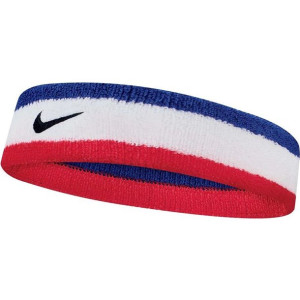 Opaska na głowę nike swoosh niebiesko biało czerwona n0001544620