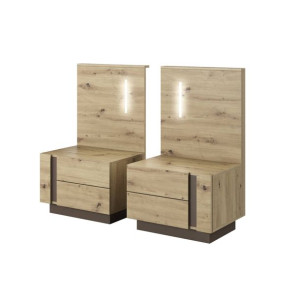 Stoliki nocne z LED Arco Artisan zestaw