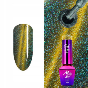 Lakier hybrydowy MollyLac Cat Eye Kocie oko 161