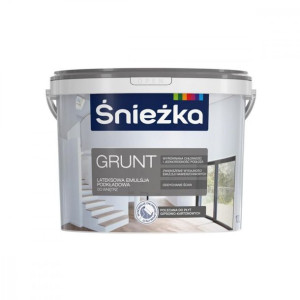 ŚNIEŻKA GRUNT emulsja podkładowa do wnętrz biała farba gruntująca 3L (6564)