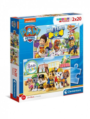 Puzzle 2x20 elementów Psi Patrol