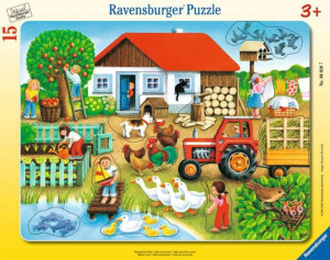 Puzzle 15 elementów Co tu pasuje, Na wsi