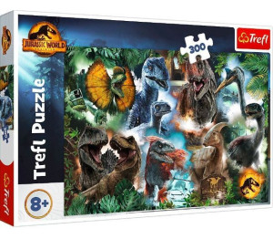 Puzzle 300 elementów Ulubione dinozaury Jurassic World
