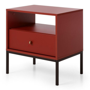 Stolik nocny MONO MS54 Bordowy