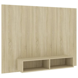Wisząca szafka pod TV, dąb sonoma, 135 x 23,5 x 90 cm