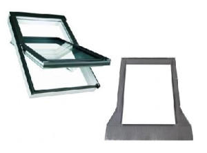 Okno dachowe OptiLight TLP 78x118  cm + kołnierz / 2-szybowe