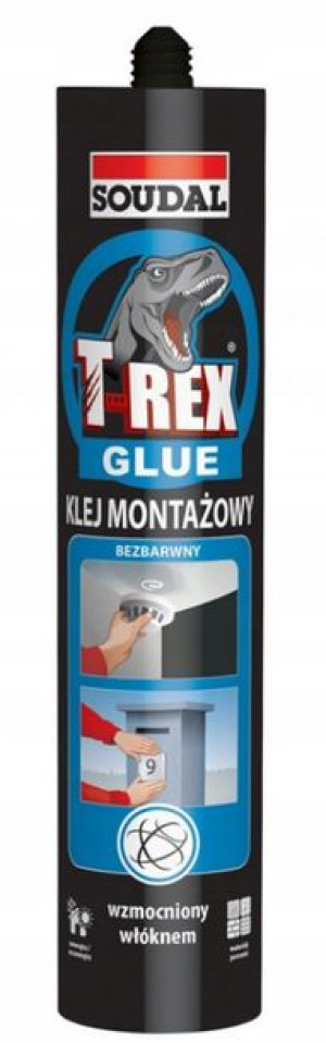 Klej Montażowy Bezbarwny T-Rex Soudal 310ML
