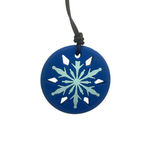Gryzak terapeutyczny płatek śniegu granatowy Jellystone Designs