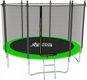 Trampolina Ogrodowa Z Drabinką+siatka 252 Cm Xxl