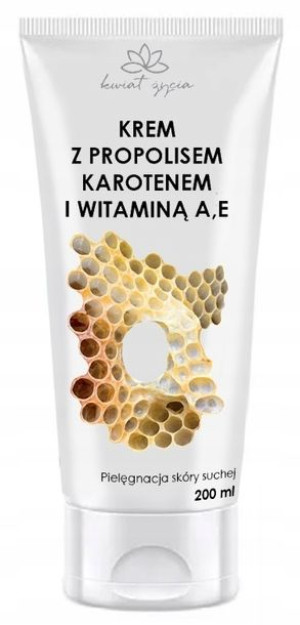Krem z propolisem karotenem wit A E Kwiat życia