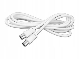 Kabel Przewód Antenowy Tv Wtyk - Tv Wtyk 1,8m