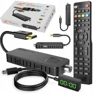 Dekoder Tuner Tv Hd Dvb-t2 Hevc H.265 Mini Stick