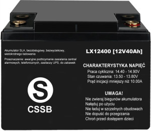 Akumulator 12v 40ah Agm Bezobsługowy Łodź Kamper