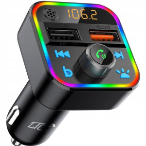 Transmiter Fm Bluetooth Szybka Ładowarka Qc Usb