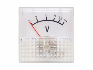 Mini Woltomierz Analogowy 15v Kwadratowy