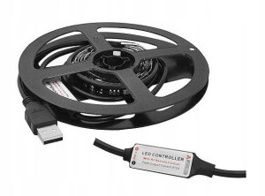 Taśma 60 Led Rgb 2m Usb + Sterownik Mini Rf Rgb