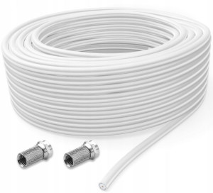 Kabel Koncentryczny Antenowy Miedziany 50m 6.8mm