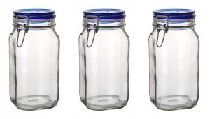 SŁOIK hermetyczny na ŻYWNOŚĆ 3 x 1,5 L BORMIOLI