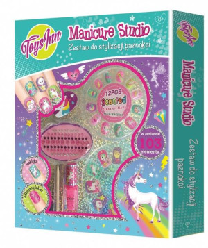 Zabawka zestaw do stylizacji paznokci manicure 8+