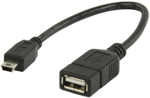 Adapter Przejściówka USB A Mini-USB 10 cm
