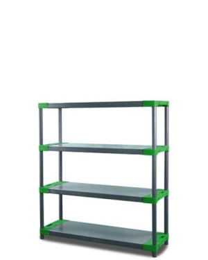 Regał plastikowy Jupiter-4 138x110x46 zielone boki Do Biura Magazynu Sklepu