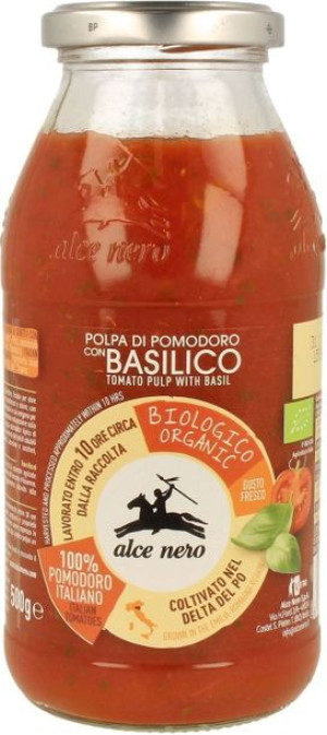 Sos Pomidorowy Z Bazylią Bio 500 G - Alce Nero