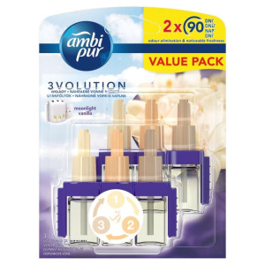 Ambi-pur El. 3volution Zapas- Duopac - Moonlight Vanilla