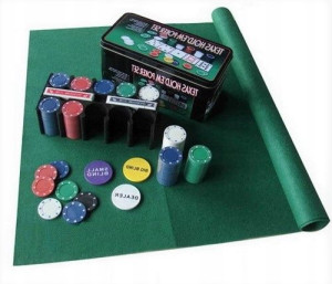 Zestaw Do Pokera Texas Żetony Karty Mata Poker