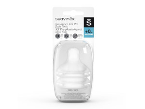 Suavinex Smoczek do butelki SX Pro wolny przepływ S 0m+ 2 sztuki