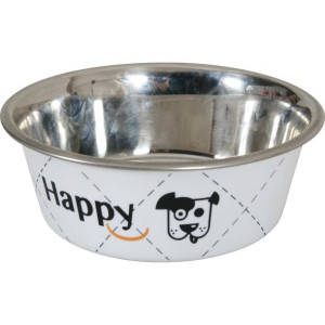 Zolux MISKA metalowa HAPPY na Gumie biały 400ml