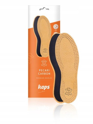 Skórzane wkładki do butów przeciwpotne - Kaps Pecari Carbon