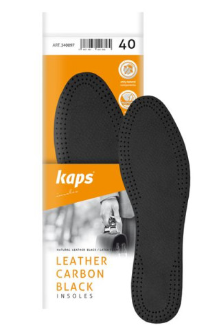 Skórzane przeciwpotne wkładki do butów - Leather Carbon Black
