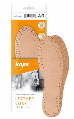 Skórzane komfortowe wkładki do butów - Kaps Leather Cork