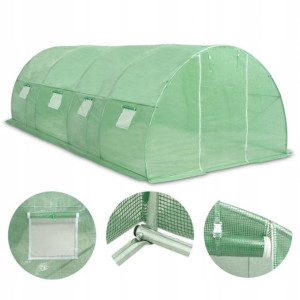 Tunel Foliowy Ogrodowy Foliak Szklarnia Stal 18 M²