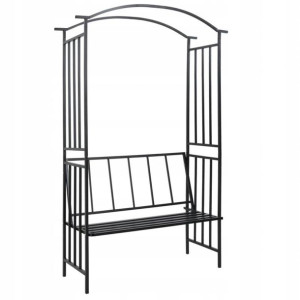 Pergola Ogrodowa Metalowa Łuk Kwietnik Róże Kwiaty