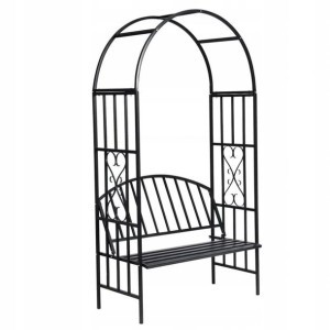 Pergola Ogrodowa Metalowa Łuk Kwietnik Róże Kwiaty