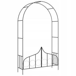 Pergola Ogrodowa Metalowa Łuk Kwietnik Róże Kwiaty