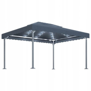 Altana Ogrodowa Metalowa Led Pawilon Namiot 3x4