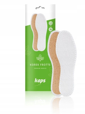 Przeciwpotne wkładki do butów korek naturalny - Kaps Korek Frotte